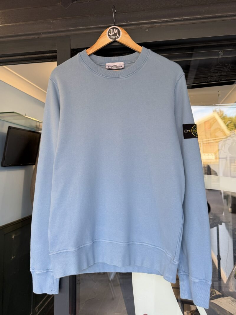 Medium Stone Island Baby Blue Crewneck Jumper