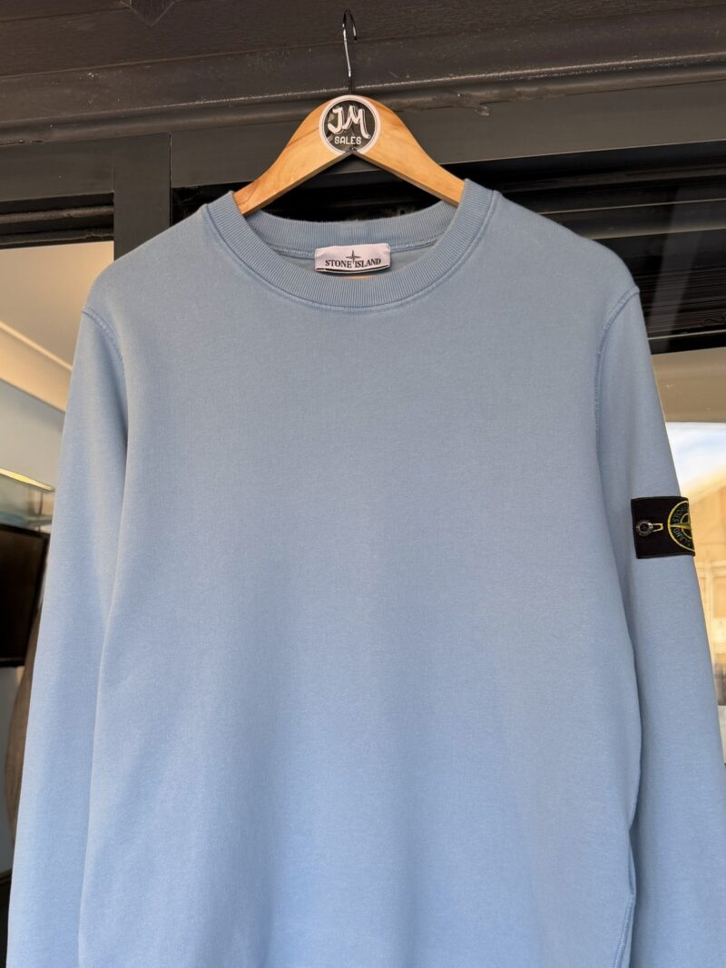 Alternative view of Medium Stone Island Baby Blue Crewneck Jumper