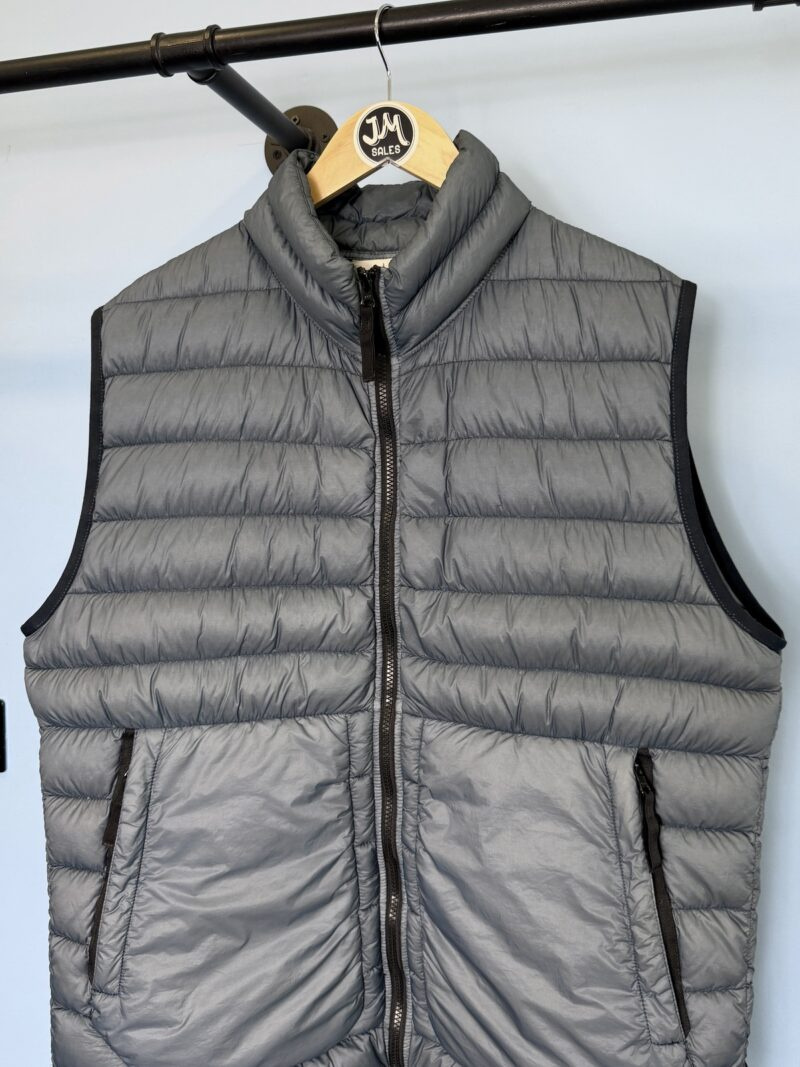 Alternative view of XXL Stone Island Light Blue Garment Dyed Micro Yarn Down Gilet
