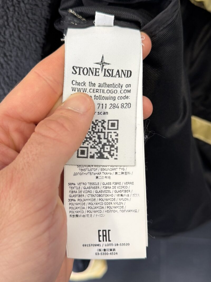 XXL Stone Island Gold Iridescent Coating Tela Parka with Reversible Liner - Image 10