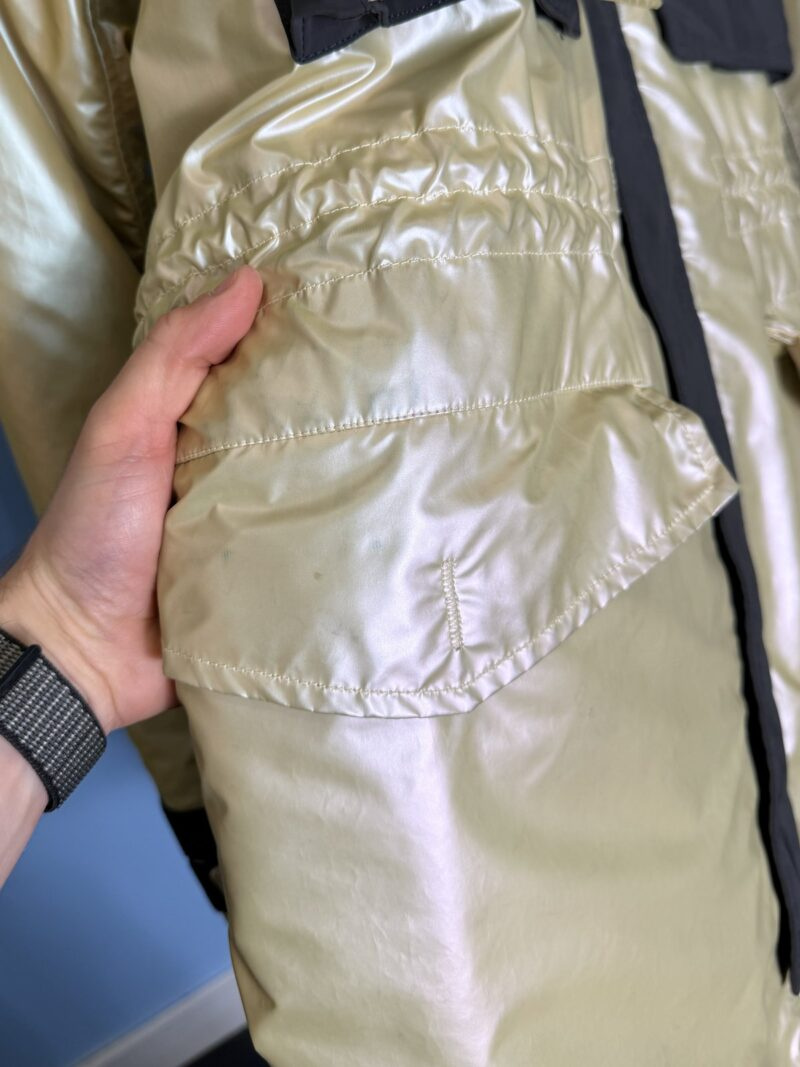 XXL Stone Island Gold Iridescent Coating Tela Parka with Reversible Liner - Image 13